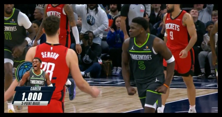  23歲186天！愛(ài)德華茲成NBA歷史上最年輕投進(jìn)1000記三分球員