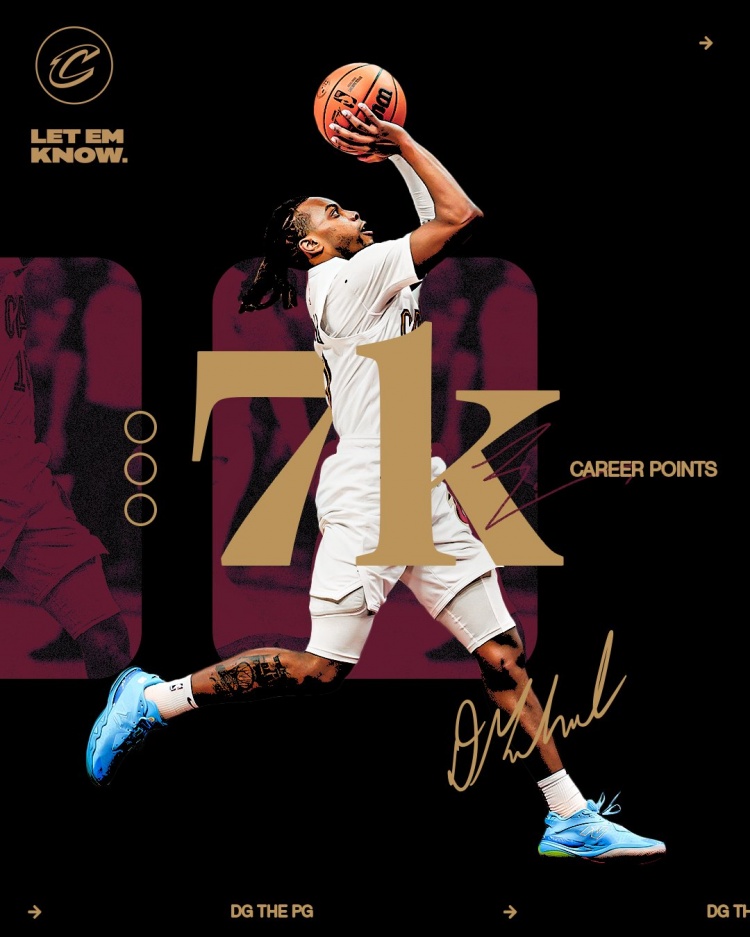  未來可期！加蘭騎士生涯得分達(dá)到7000分 隊史第11位！