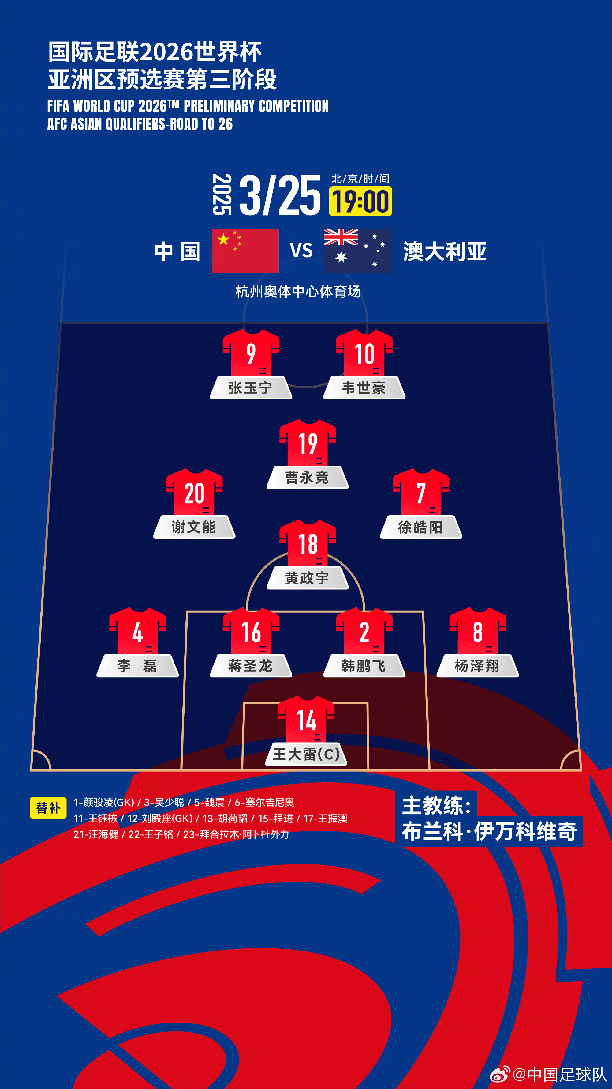  遭伊萬詬??！國足首發(fā)11人聯(lián)賽出場：僅4人鐵主力，楊澤翔0出場